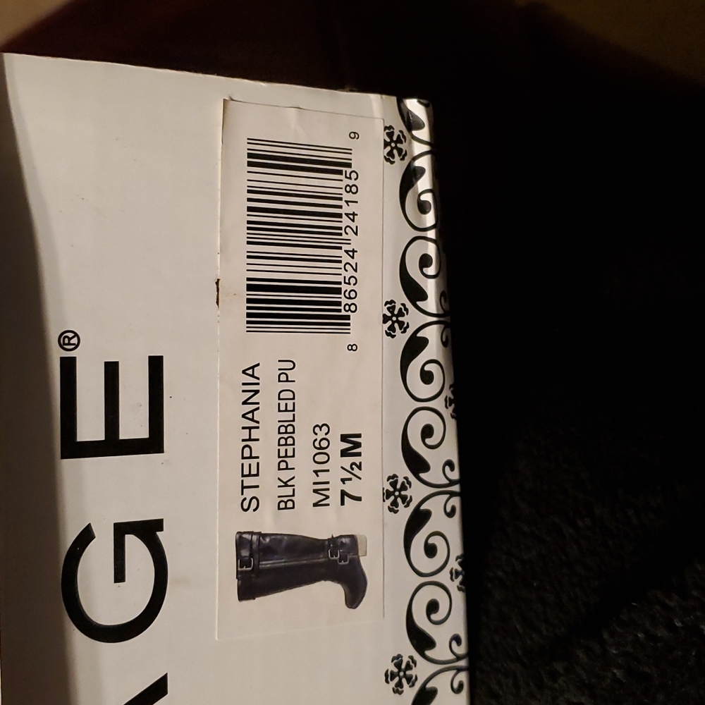 Rampage Black Knee Boots 7.5 - Picture 1 of 6